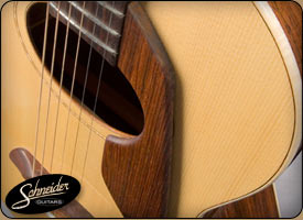 handmade acoustic guitars custom built - The Rosewood Small Body 12-Fret Advanced Flattop