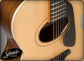 handmade acoustic guitars custom built - The Rosewood Thinline Jumbo Flattop